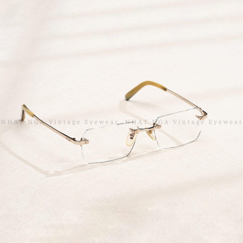 GỌNG 3 MẢNH VÀNG TRẮNG 18K/14K ĐÍNH KIM  05501