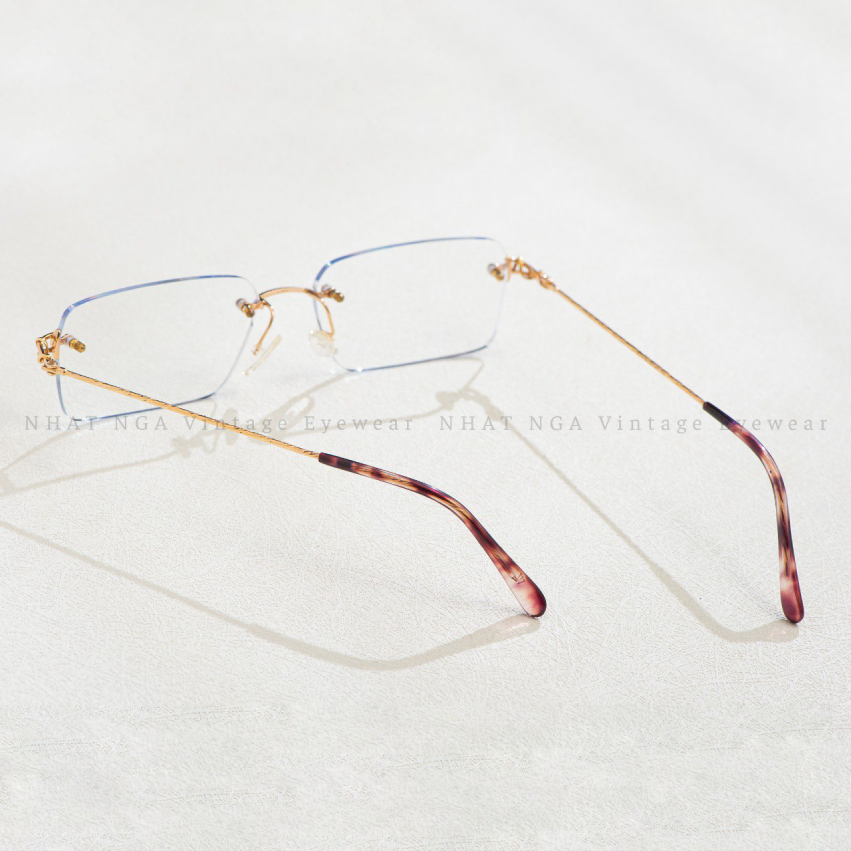 GỌNG KÍNH 3 MẢNH VÀNG HỒNG PARIS MIKI AU 285