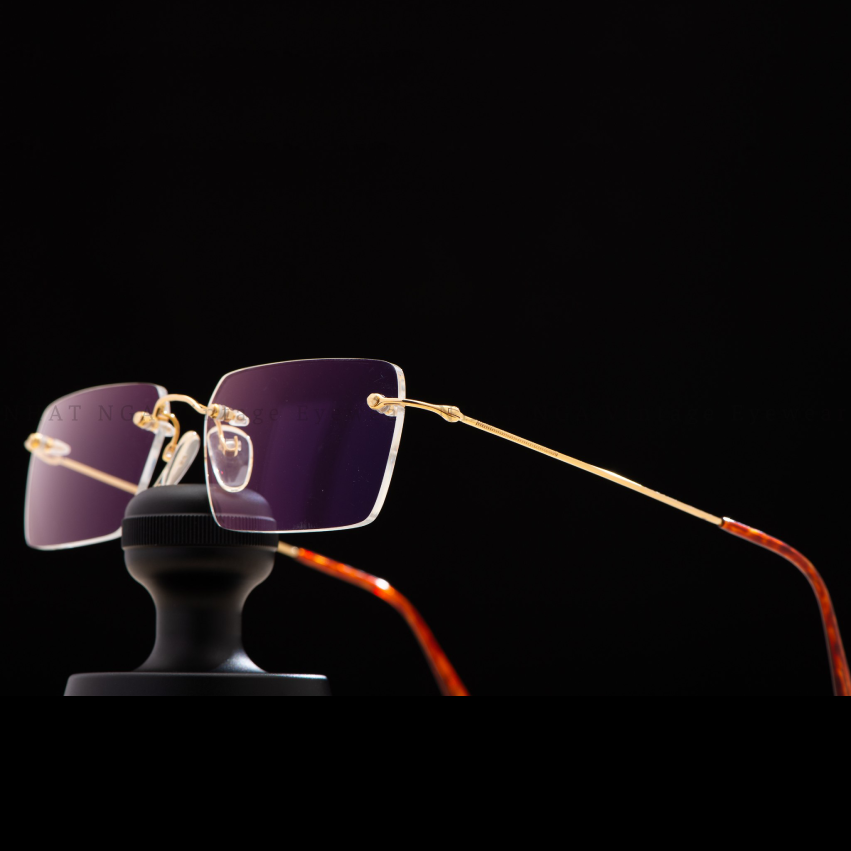 GỌNG 3 MẢNH VÀNG 18K NỘI ĐỊA NHẬT - 050