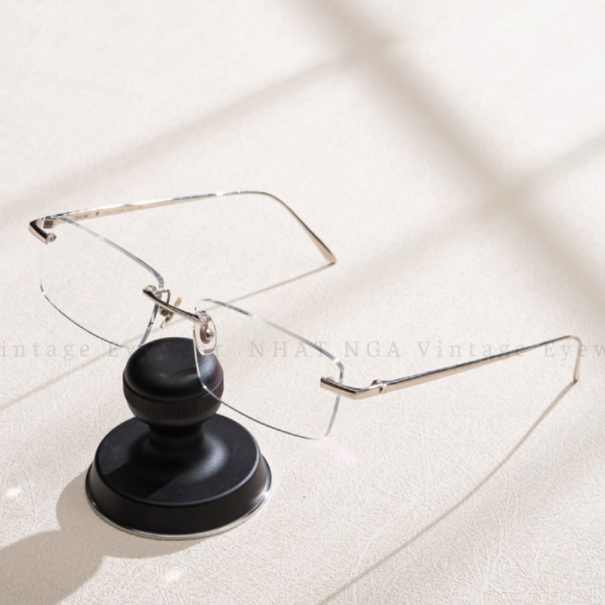 GỌNG 3 MẢNH VÀNG TRẮNG 18K CHAUMET CH-D01