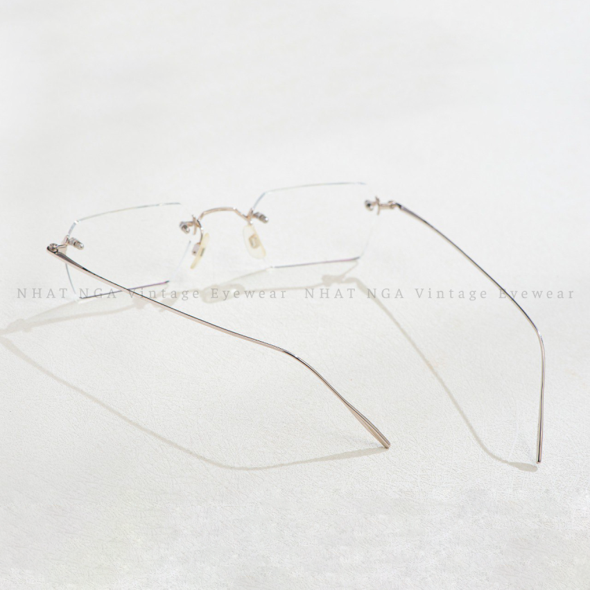 GỌNG KÍNH 3 MẢNH VÀNG TRẮNG 14K G-PLUS 44-629