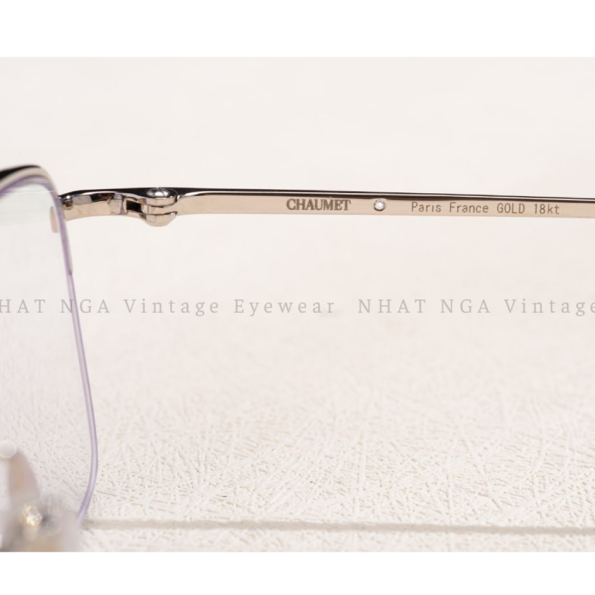 GỌNG CĂNG CƯỚC VÀNG TRẮNG 18K ĐÍNH KIM CƯƠNG CHAUMET CH-H01