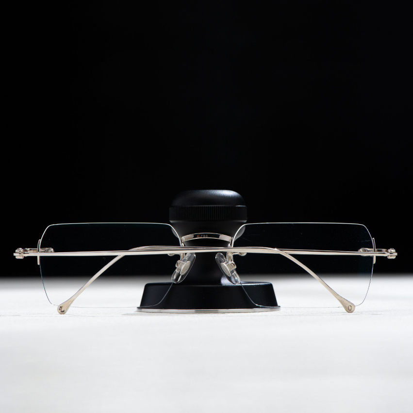 GỌNG 3 MẢNH VÀNG TRẮNG 18K ĐÍNH KIM LOTOS L7B2811