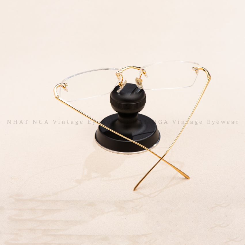 GỌNG 3 MẢNH VÀNG 18K ĐÍNH KIM CHAUMET P-02