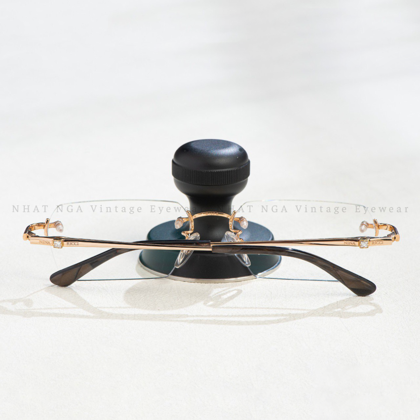 GỌNG KÍNH 3 MẢNH VÀNG HỒNG NINA RICCI NR2650