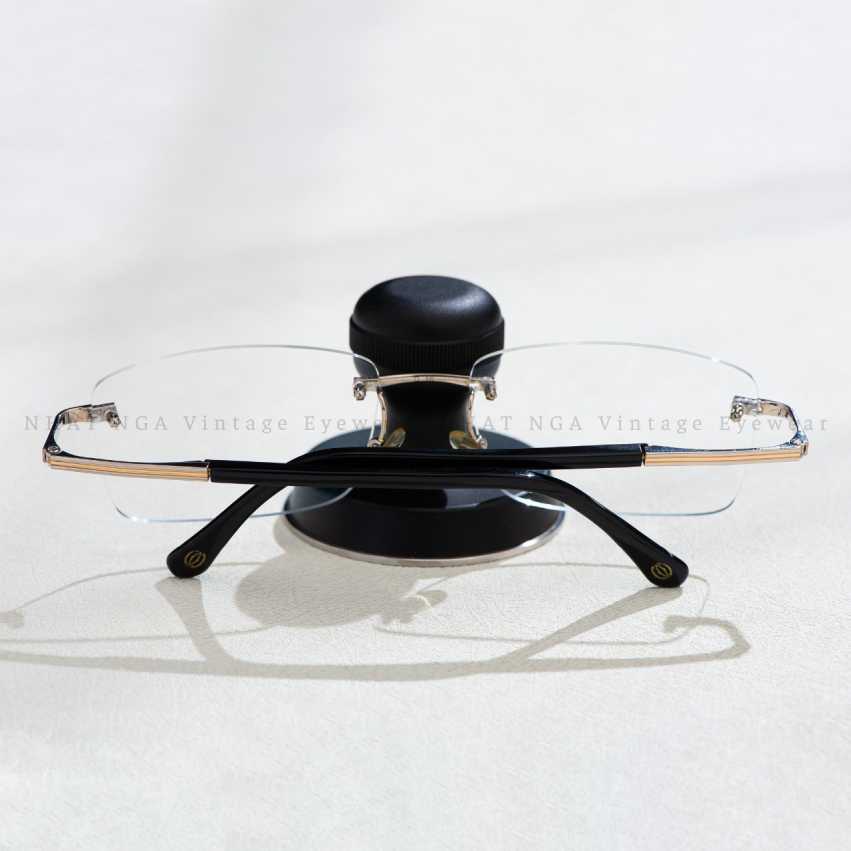 GỌNG KÍNH 3 MẢNH VÀNG TRẮNG 18K CARTIER 5690349