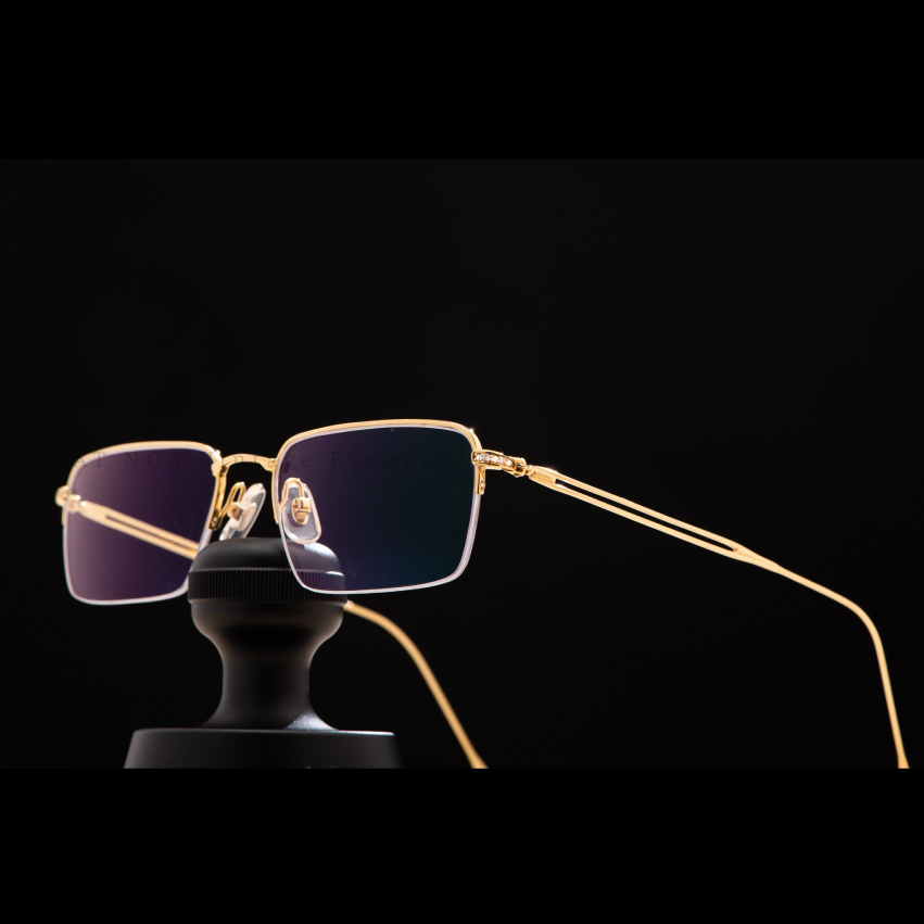 GỌNG CĂNG CƯỚC VÀNG 18K ĐÍNH KIM LOTOS 9C13