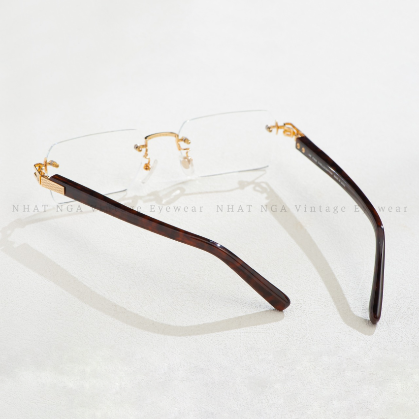 GỌNG KÍNH 3 MẢNH VÀNG 18K DUNHILL 1027