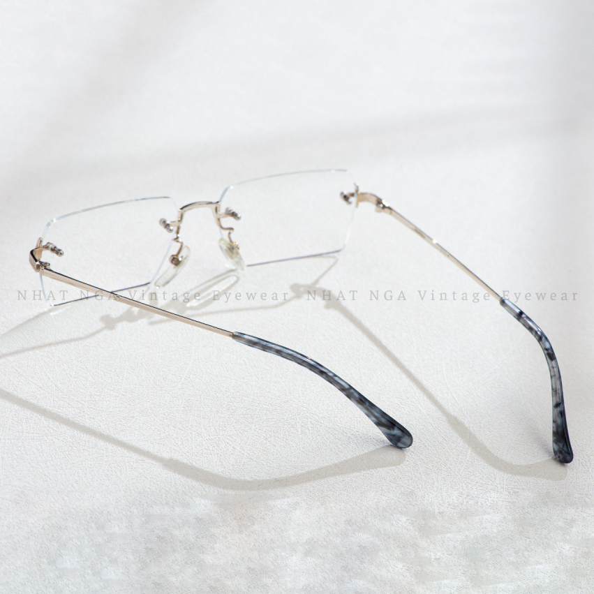 GỌNG 3 MẢNH VÀNG TRẮNG 14K BURBERRY 609W