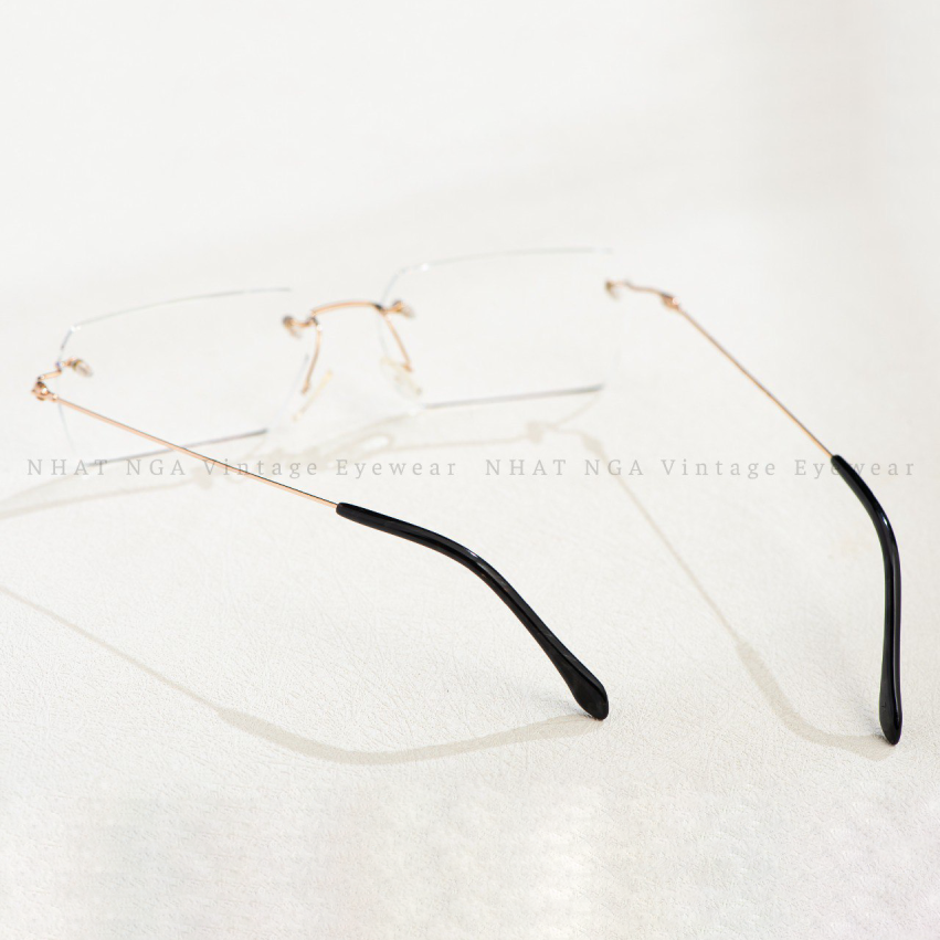 GỌNG KÍNH 3 MẢNH VÀNG HỒNG 18K PARIS MIKI AU-145