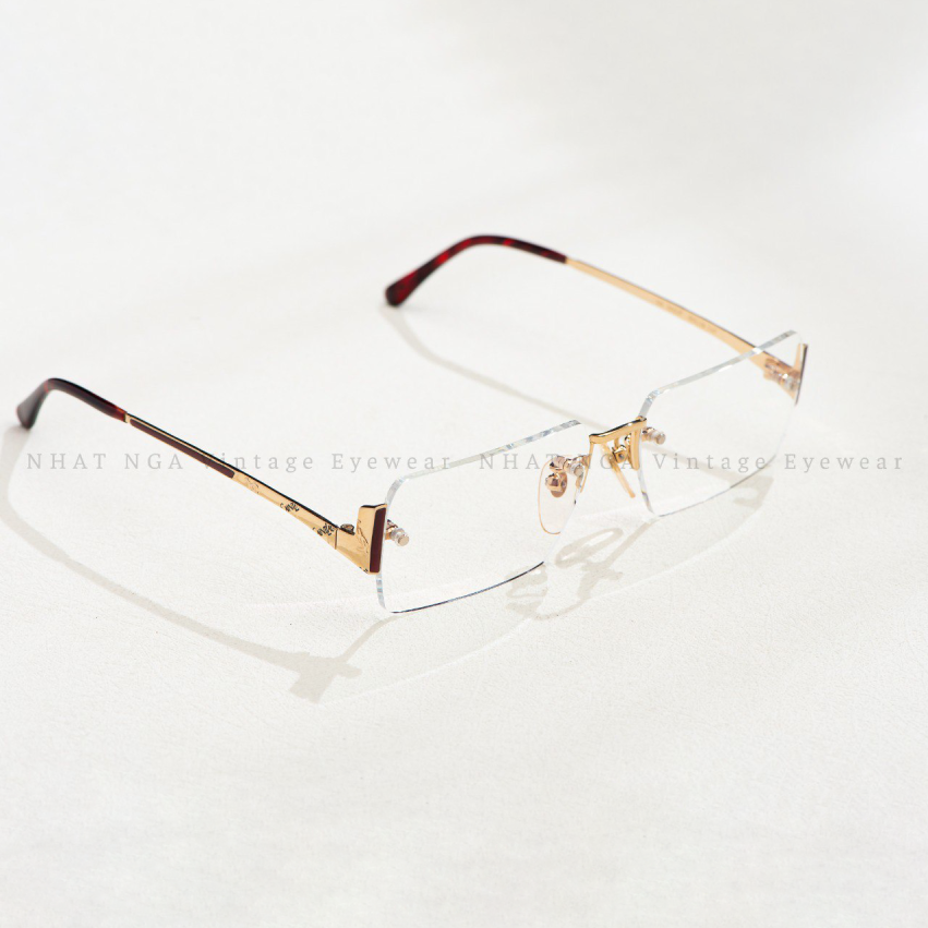 GỌNG KÍNH BỌC VÀNG YSL PARIS 30- 8691