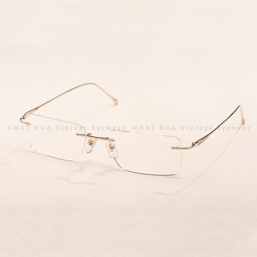 GỌNG 3 MẢNH VÀNG TRẮNG 14K MIZ  495