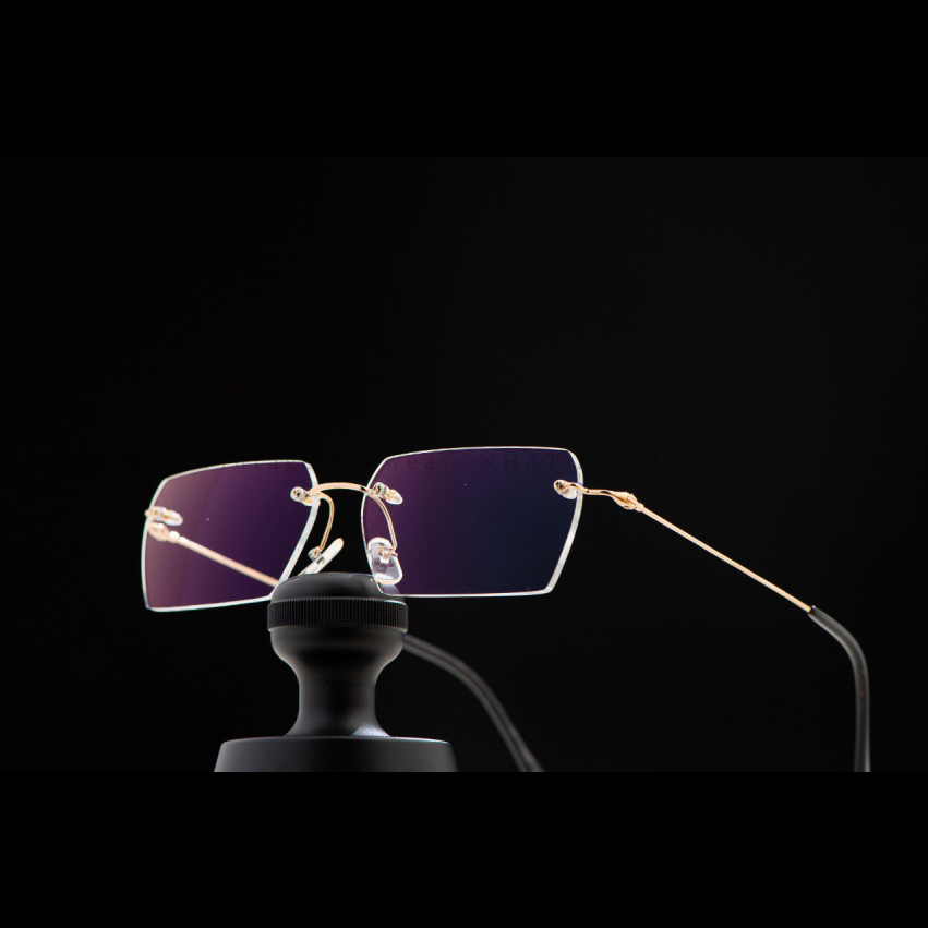 GỌNG KÍNH 3 MẢNH VÀNG HỒNG 18K PARIS MIKI AU-145