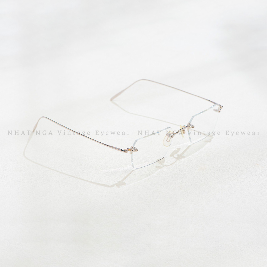 GỌNG KÍNH 3 MẢNH VÀNG TRẮNG 14K G-PLUS 44-629