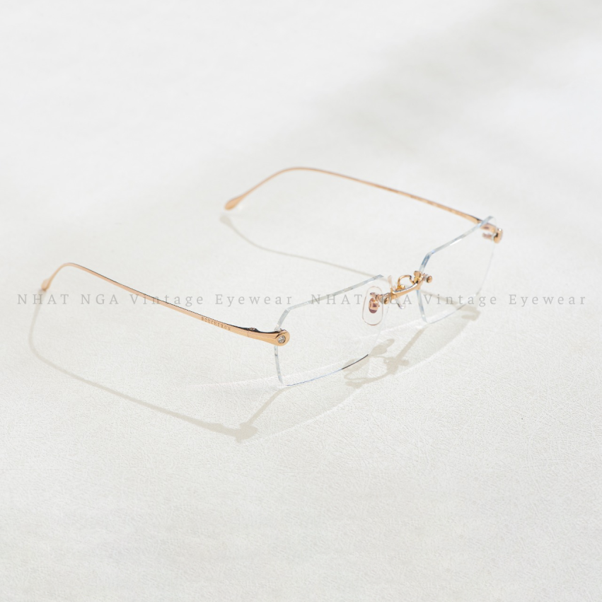 GỌNG KÍNH 3 MẢNH VÀNG HỒNG BOUCHERON BOU12J
