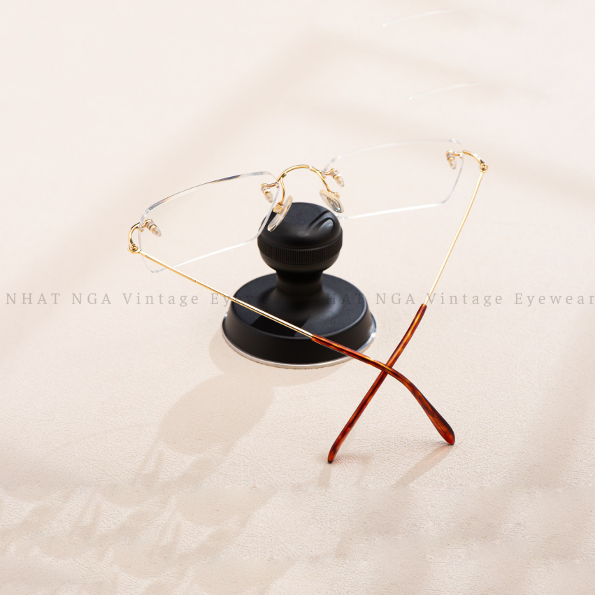 GỌNG 3 MẢNH VÀNG 18K NỘI ĐỊA NHẬT - 050