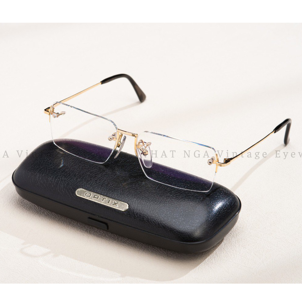 GỌNG 3 MẢNH VÀNG 18K HOYA 04