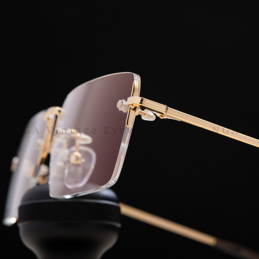 GỌNG 3 MẢNH VÀNG 18K HOYA 04