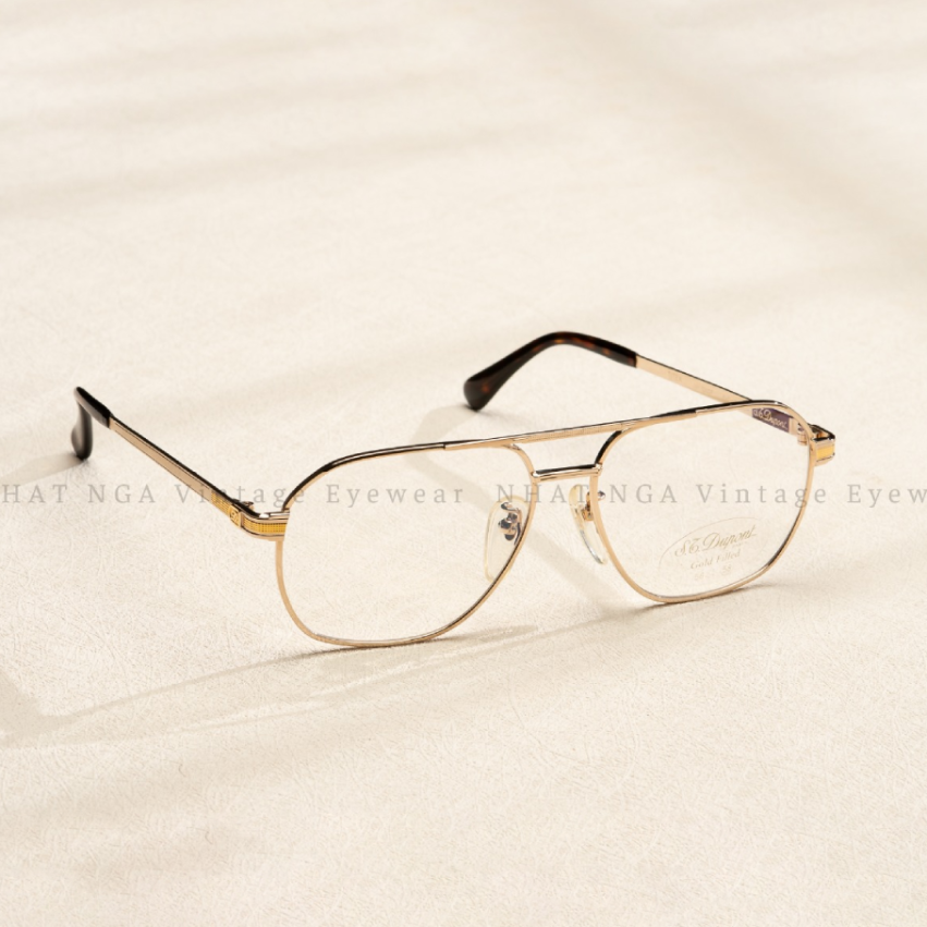 GỌNG KÍNH LIỀN VÀNH BỌC VÀNG ST DUPONT DP2429T