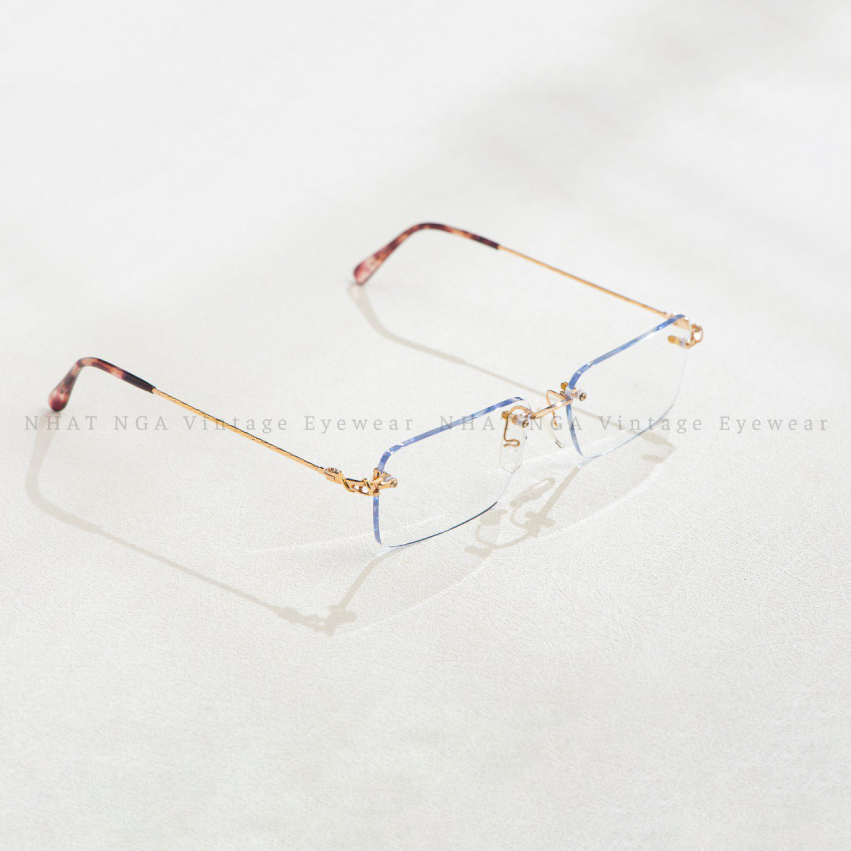 GỌNG KÍNH 3 MẢNH VÀNG HỒNG PARIS MIKI AU 285