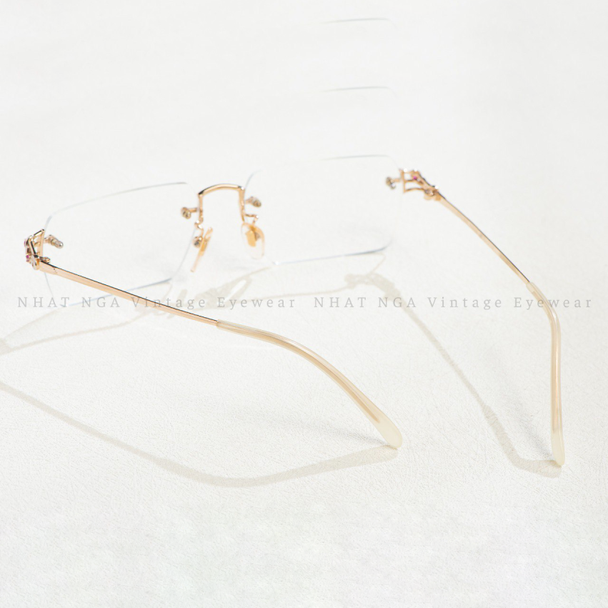 GỌNG KÍNH 3 MẢNH BỌC VÀNG CELINE CG-280