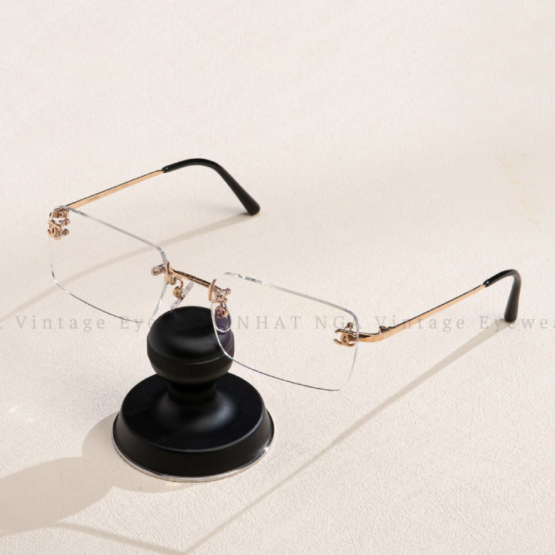 GỌNG 3 MẢNH VÀNG HỒNG 18K CHANEL  JO19419