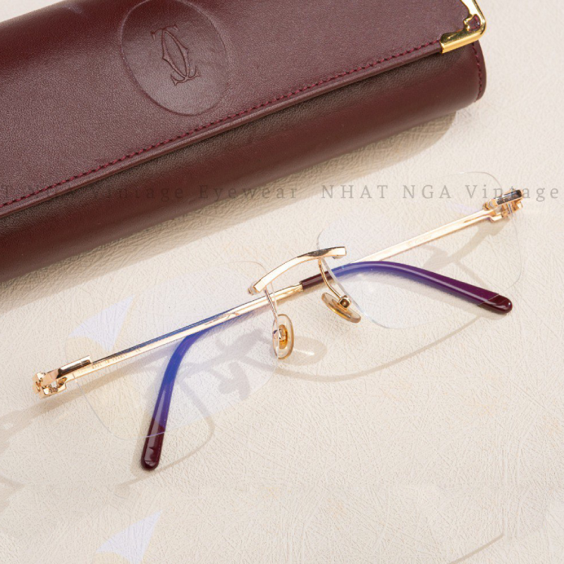 GỌNG 3 MẢNH VÀNG HỒNG 18K CARTIER 3879032