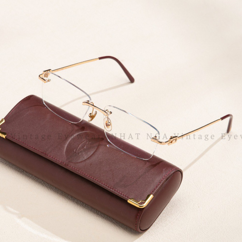 GỌNG 3 MẢNH VÀNG HỒNG 18K CARTIER 3879032