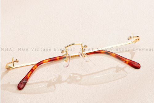 GỌNG 3 MẢNH VÀNG 18K NỘI ĐỊA NHẬT 03