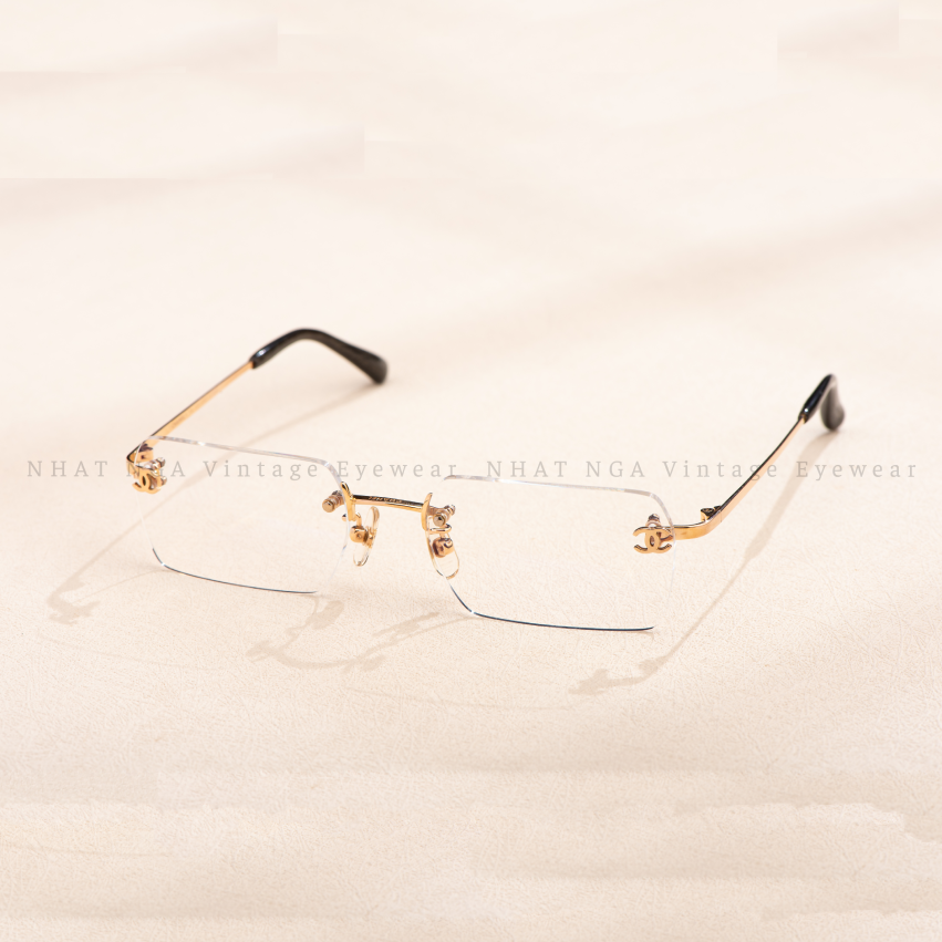 GỌNG 3 MẢNH VÀNG HỒNG 18K CHANEL  J051040
