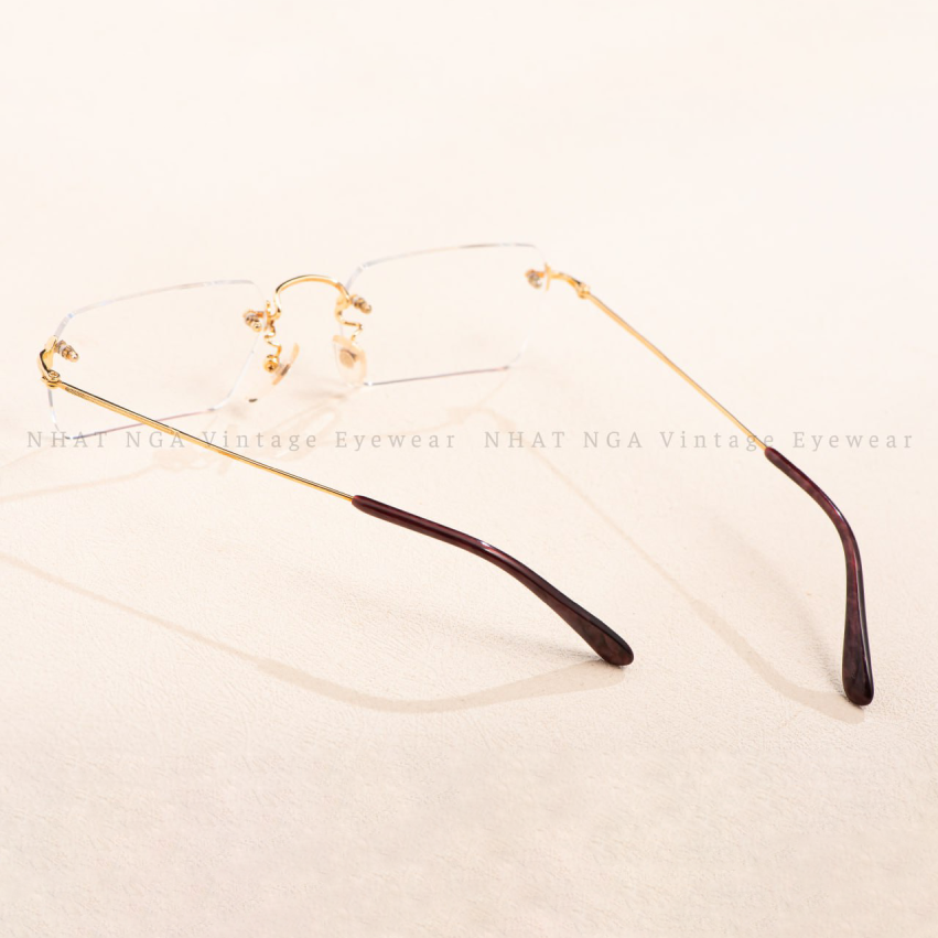 GỌNG 3 MẢNH VÀNG 18K NỘI ĐỊA NHẬT