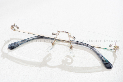 GỌNG 3 MẢNH VÀNG TRẮNG 14K BURBERRY 609W