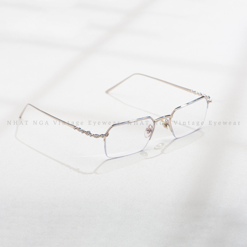 GỌNG CĂNG CƯỚC VÀNG TRẮNG 18K ĐÍNH KIM CHAUMET CH-F01