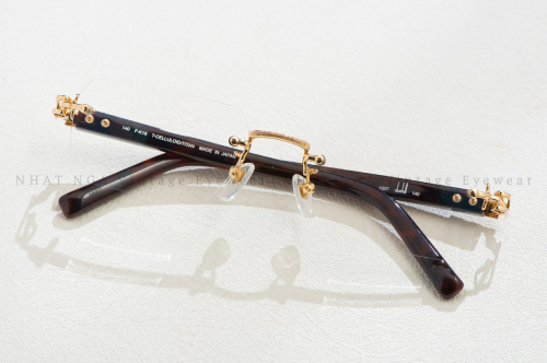 GỌNG KÍNH 3 MẢNH VÀNG 18K DUNHILL 1027