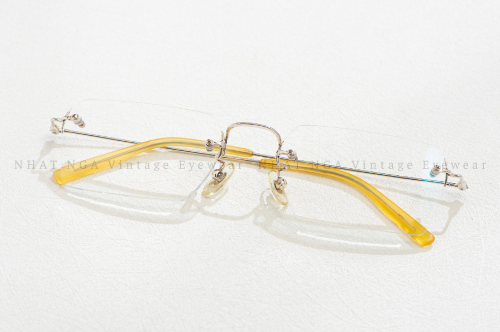 GỌNG KÍNH 3 MẢNH VÀNG TRẮNG 14K NỘI ĐỊA NHẬT