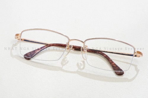 GỌNG KÍNH 3 MẢNH VÀNG HỒNG 18K PIERRE CARDIN PC-746 PC