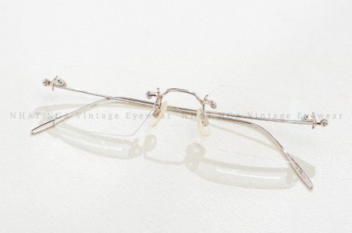 GỌNG KÍNH 3 MẢNH VÀNG TRẮNG 14K G-PLUS 44-629