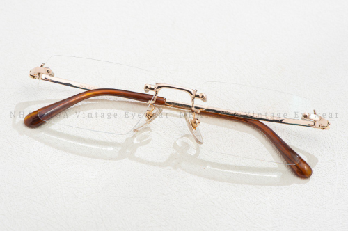 GỌNG KÍNH 3 MẢNH VÀNG NÂU 18K JUN ASHIDA JA-115B