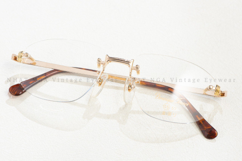 GỌNG KÍNH 3 MẢNH BỌC VÀNG DOMINIQUE FRANCE DF-1528